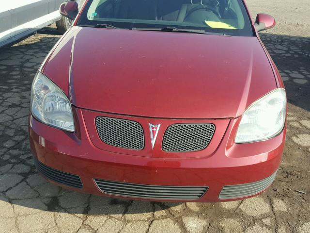 1G2AL15F277123769 - 2007 PONTIAC G5 RED photo 7