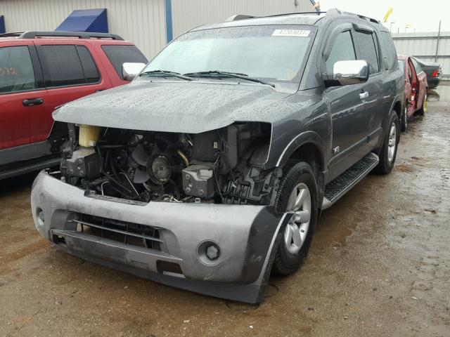 5N1BA08D88N628802 - 2008 NISSAN ARMADA SE GRAY photo 2