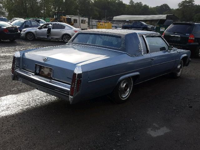 6D476A9217992 - 1980 CADILLAC COUPE DEVI BLUE photo 4