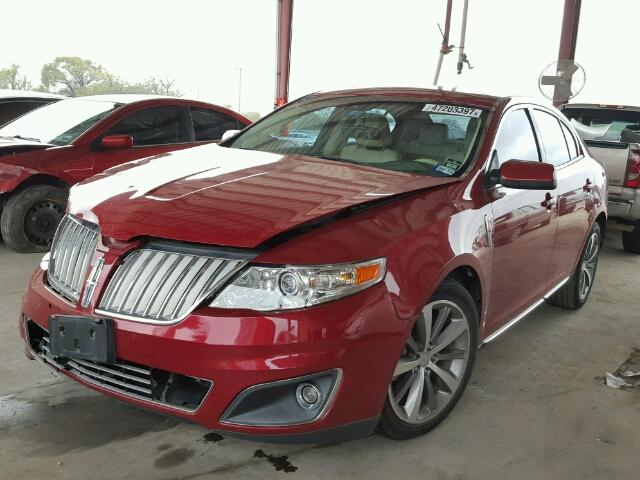 1LNHM93R89G625302 - 2009 LINCOLN MKS BURGUNDY photo 2