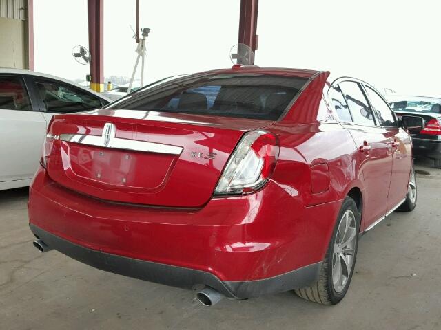 1LNHM93R89G625302 - 2009 LINCOLN MKS BURGUNDY photo 4