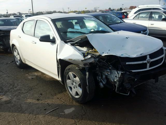 1B3CC4FB9AN184607 - 2010 DODGE AVENGER SX WHITE photo 1