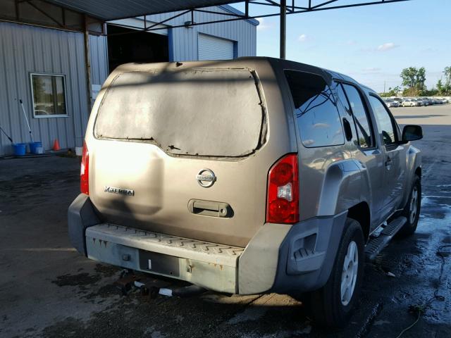 5N1AN08U46C519181 - 2006 NISSAN XTERRA OFF TAN photo 4