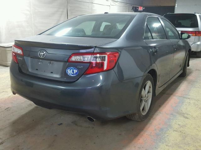 4T1BF1FK4DU281624 - 2013 TOYOTA CAMRY L GRAY photo 4