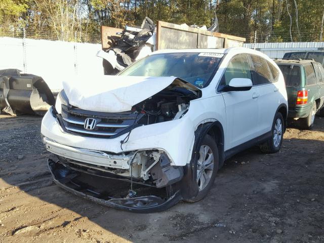 5J6RM3H79DL021751 - 2013 HONDA CR-V EXL WHITE photo 2