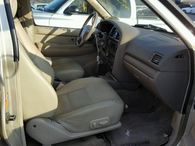 JN8DR09Y31W586387 - 2001 NISSAN PATHFINDER GOLD photo 5