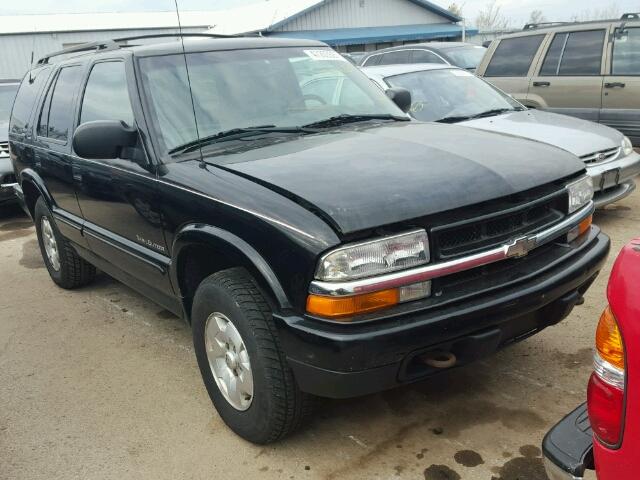 1GNDT13W712168522 - 2001 CHEVROLET BLAZER BLACK photo 1