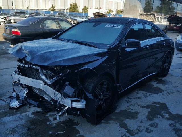 WDDSJ4EB6GN374090 - 2016 MERCEDES-BENZ CLA 250 BLACK photo 2