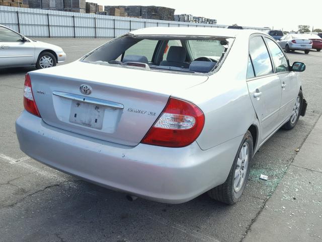 4T1BE30K13U255844 - 2003 TOYOTA CAMRY LE SILVER photo 4