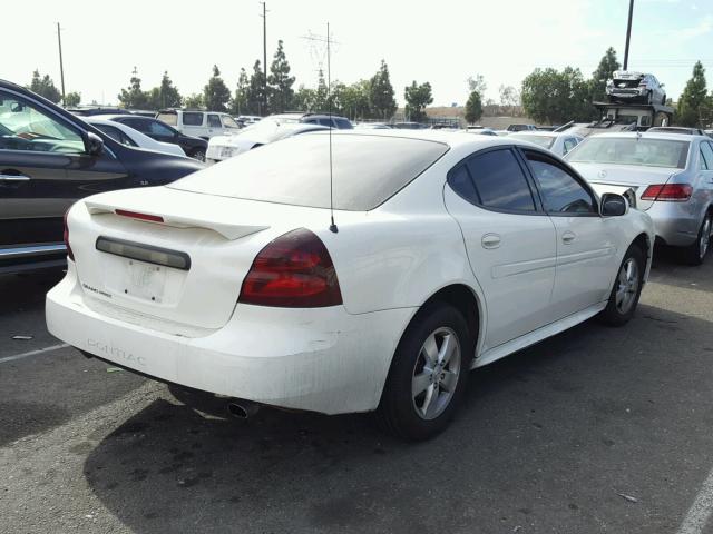 2G2WP582871224595 - 2007 PONTIAC GRAND PRIX WHITE photo 4