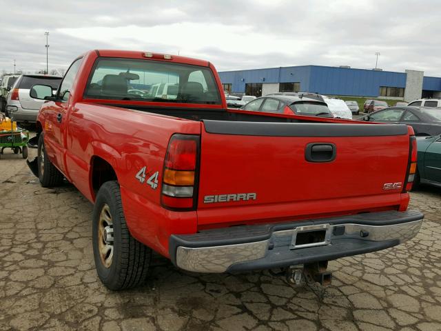 1GTEK14V45Z257841 - 2005 GMC NEW SIERRA RED photo 3