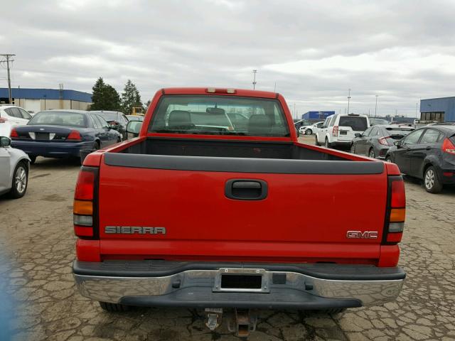 1GTEK14V45Z257841 - 2005 GMC NEW SIERRA RED photo 6