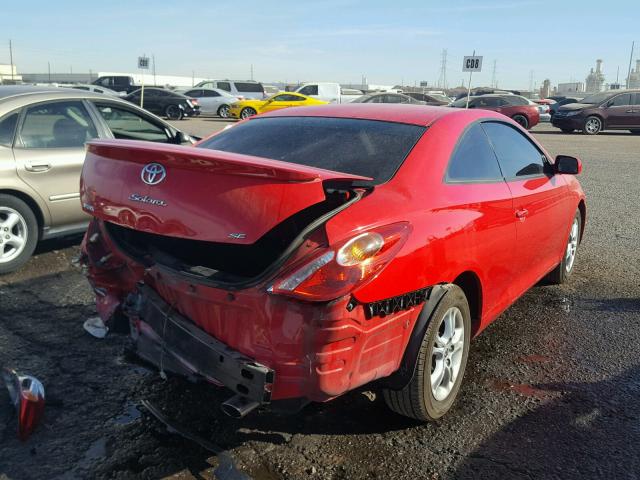 4T1CE38P36U747302 - 2006 TOYOTA CAMRY SOLA RED photo 4