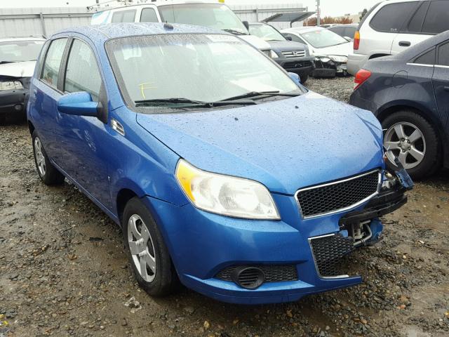 KL1TD66E99B625223 - 2009 CHEVROLET AVEO LS BLUE photo 1