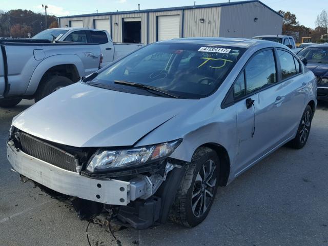 2HGFB2F97DH583000 - 2013 HONDA CIVIC EXL SILVER photo 2