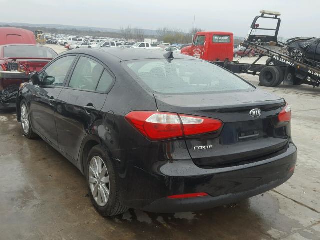 KNAFX4A69G5522765 - 2016 KIA FORTE LX BLACK photo 3