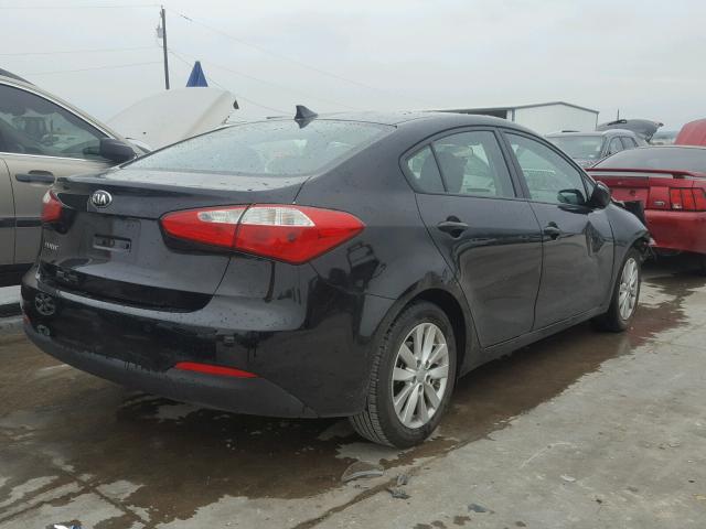 KNAFX4A69G5522765 - 2016 KIA FORTE LX BLACK photo 4