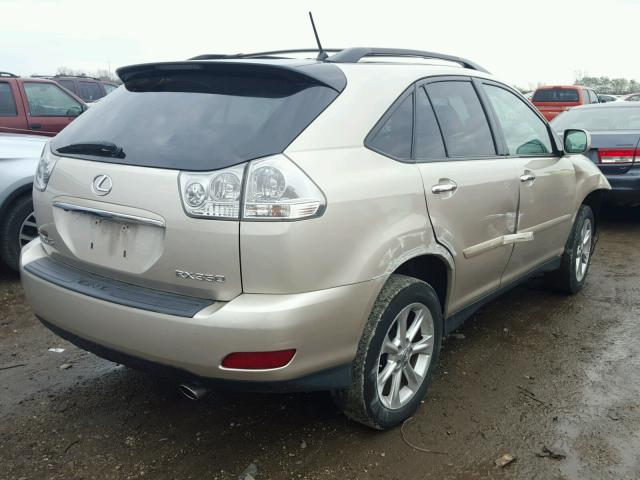 2T2HK31U88C077342 - 2008 LEXUS RX 350 BEIGE photo 4