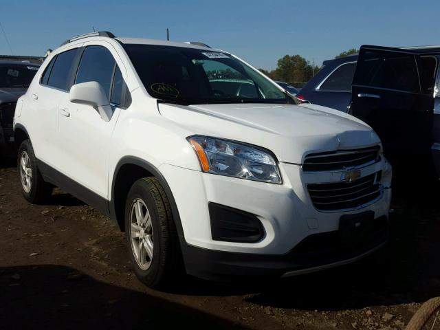 3GNCJPSB6GL222225 - 2016 CHEVROLET TRAX 1LT WHITE photo 1