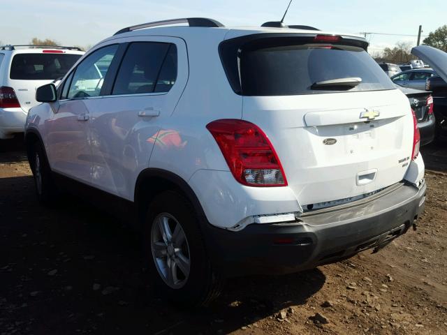 3GNCJPSB6GL222225 - 2016 CHEVROLET TRAX 1LT WHITE photo 3