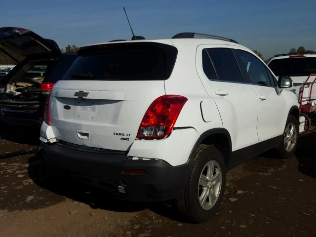 3GNCJPSB6GL222225 - 2016 CHEVROLET TRAX 1LT WHITE photo 4