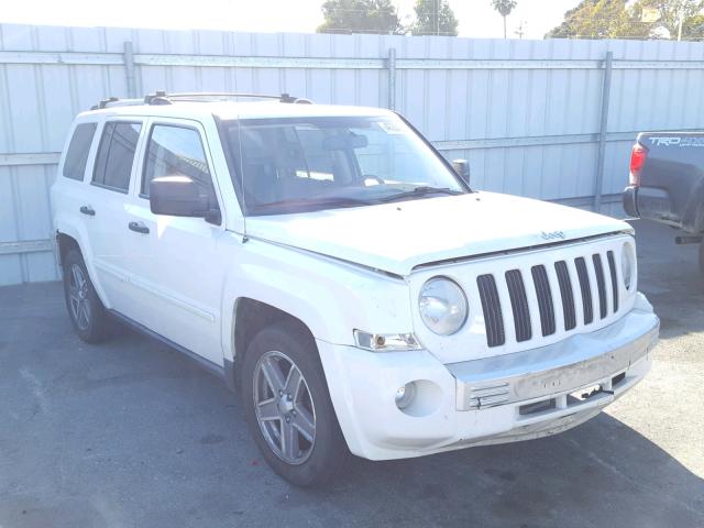 1J8FF48W47D317039 - 2007 JEEP PATRIOT LI WHITE photo 1