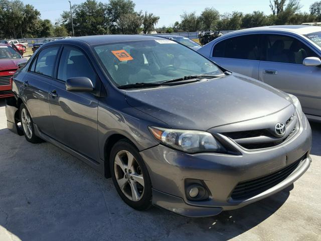 5YFBU4EE3DP153203 - 2013 TOYOTA COROLLA BA GRAY photo 1