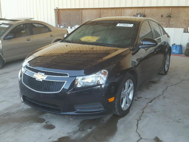 1G1PE5SB1E7478365 - 2014 CHEVROLET CRUZE LT BLACK photo 2