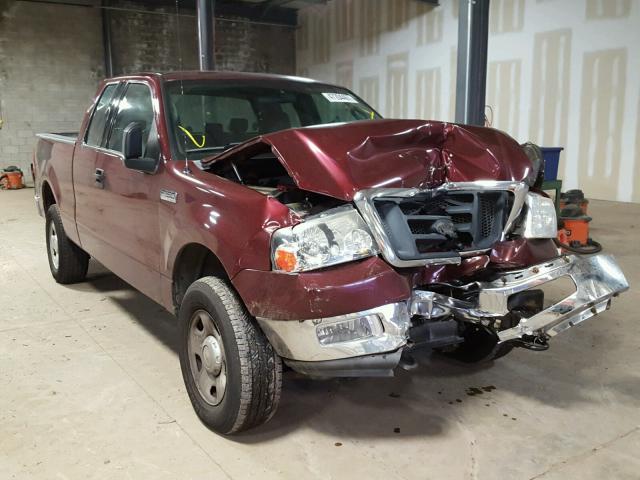 1FTRX14W14NB52207 - 2004 FORD F150 MAROON photo 1