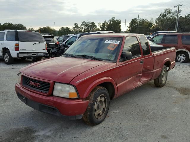 1GTCS19W0Y8143662 - 2000 GMC SONOMA RED photo 2