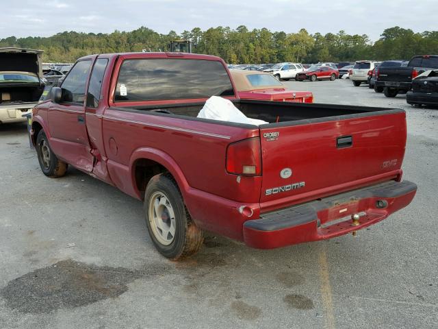 1GTCS19W0Y8143662 - 2000 GMC SONOMA RED photo 3