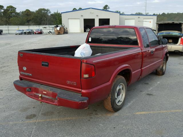 1GTCS19W0Y8143662 - 2000 GMC SONOMA RED photo 4