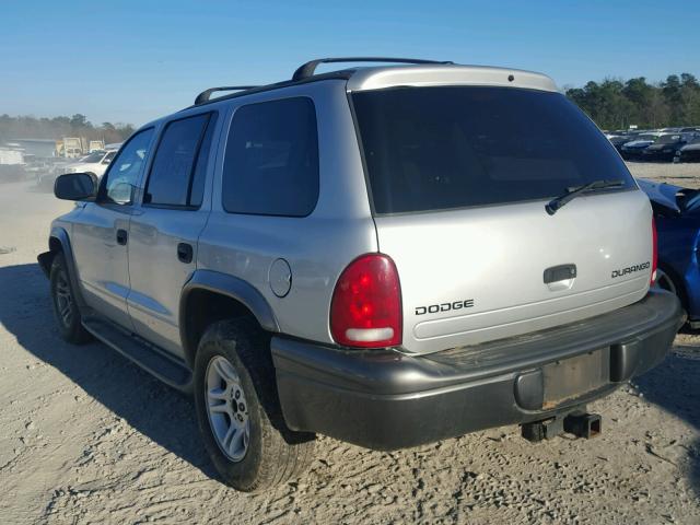 1B4HR38N82F131393 - 2002 DODGE DURANGO SP GRAY photo 3