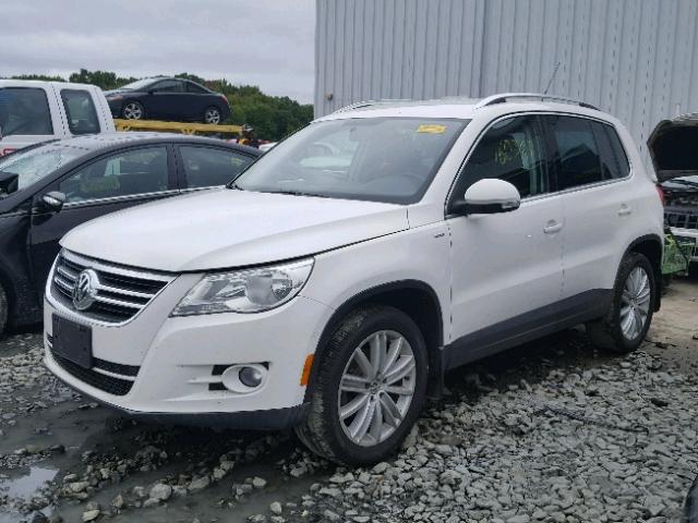WVGBV7AX9AW528046 - 2010 VOLKSWAGEN TIGUAN SE Weiß Foto 2