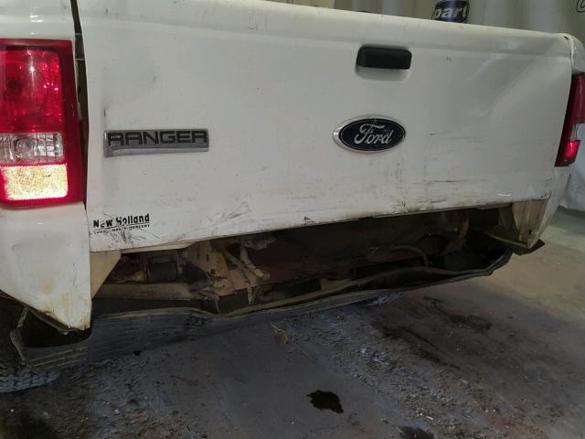 1FTYR10D48PB10652 - 2008 FORD RANGER WHITE photo 9