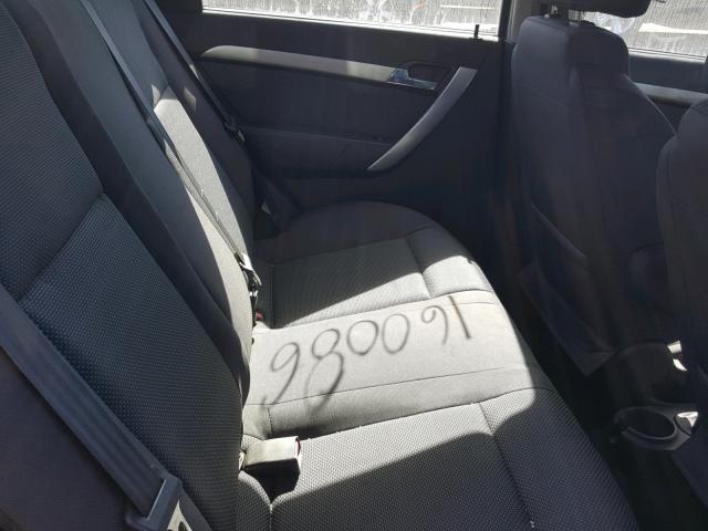 KL1TD56E59B339606 - 2009 CHEVROLET AVEO LS SILVER photo 6