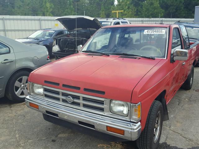 1N6SD16S2MC350257 - 1991 NISSAN TRUCK KING RED photo 2