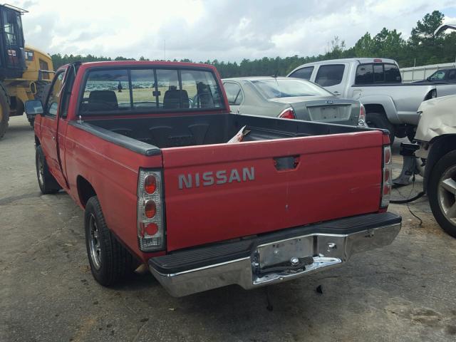 1N6SD16S2MC350257 - 1991 NISSAN TRUCK KING RED photo 3