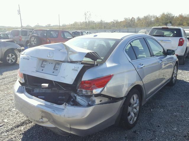 1HGCP36829A038894 - 2009 HONDA ACCORD EXL SILVER photo 4