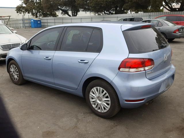 WVWDB7AJ4BW146459 - 2011 VOLKSWAGEN GOLF BLUE photo 3