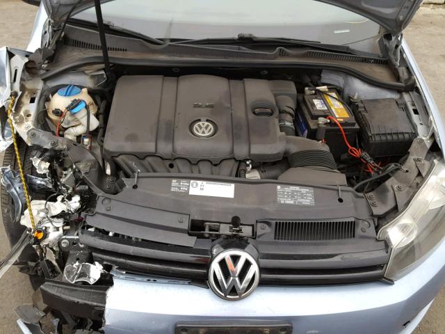 WVWDB7AJ4BW146459 - 2011 VOLKSWAGEN GOLF BLUE photo 7