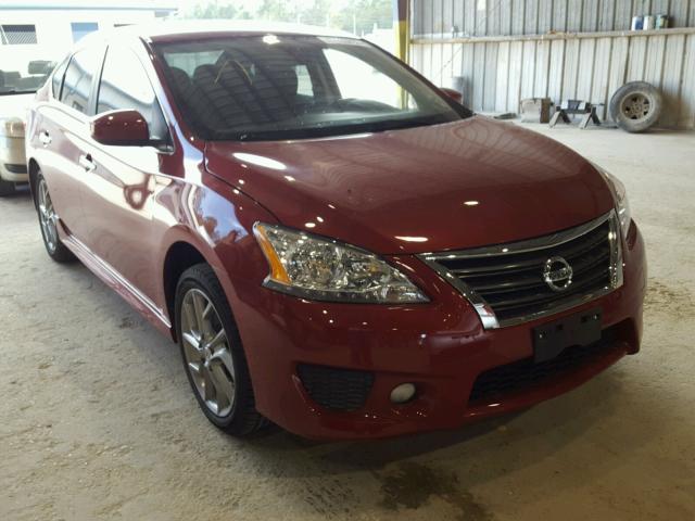 3N1AB7AP8EY235698 - 2014 NISSAN SENTRA S RED photo 1