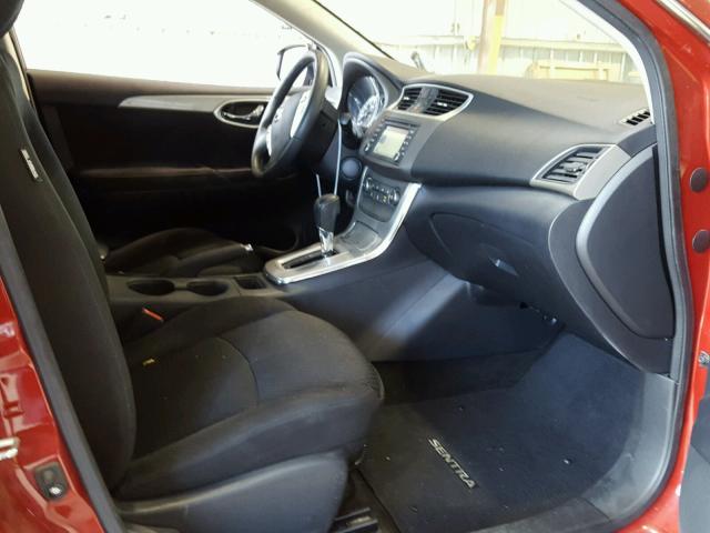 3N1AB7AP8EY235698 - 2014 NISSAN SENTRA S RED photo 5