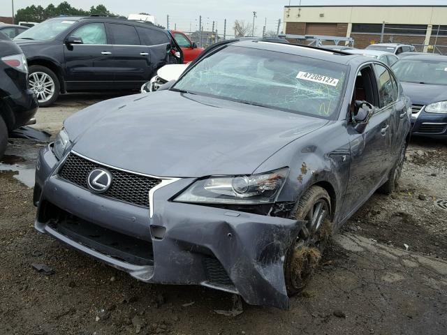 JTHCE1BL4D5004555 - 2013 LEXUS GS 350 GRAY photo 2