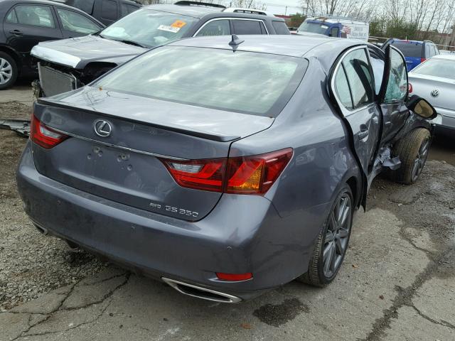 JTHCE1BL4D5004555 - 2013 LEXUS GS 350 GRAY photo 4