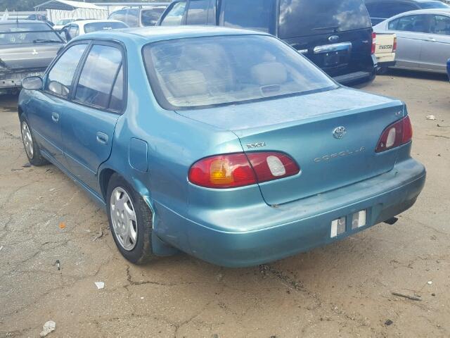 2T1BR12E6XC117711 - 1999 TOYOTA COROLLA VE TEAL photo 3