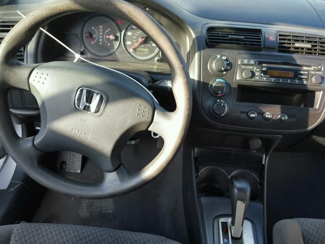 1HGEM22165L079872 - 2005 HONDA CIVIC DX V SILVER photo 9