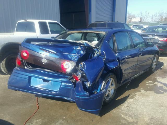 2G1WH52K649460962 - 2004 CHEVROLET IMPALA LS BLUE photo 4