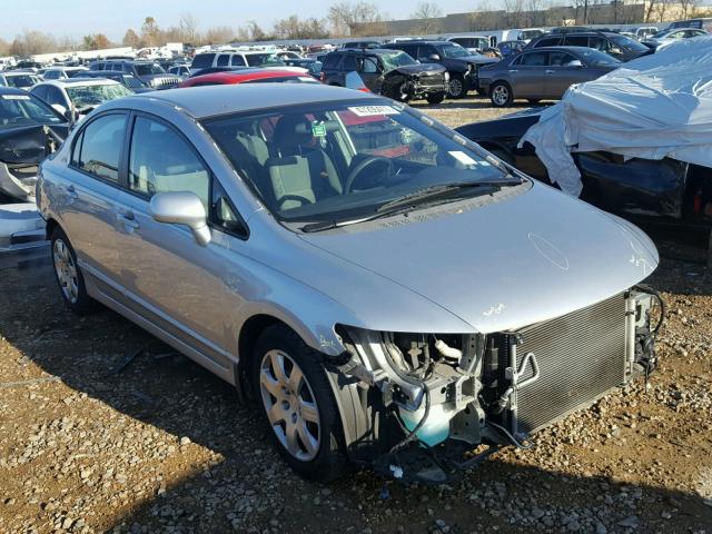 19XFA165X9E048805 - 2009 HONDA CIVIC LX SILVER photo 1