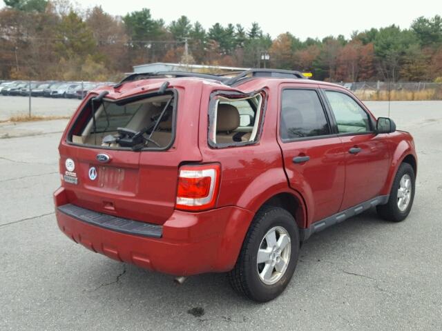 1FMCU9D77AKA35200 - 2010 FORD ESCAPE XLT RED photo 4